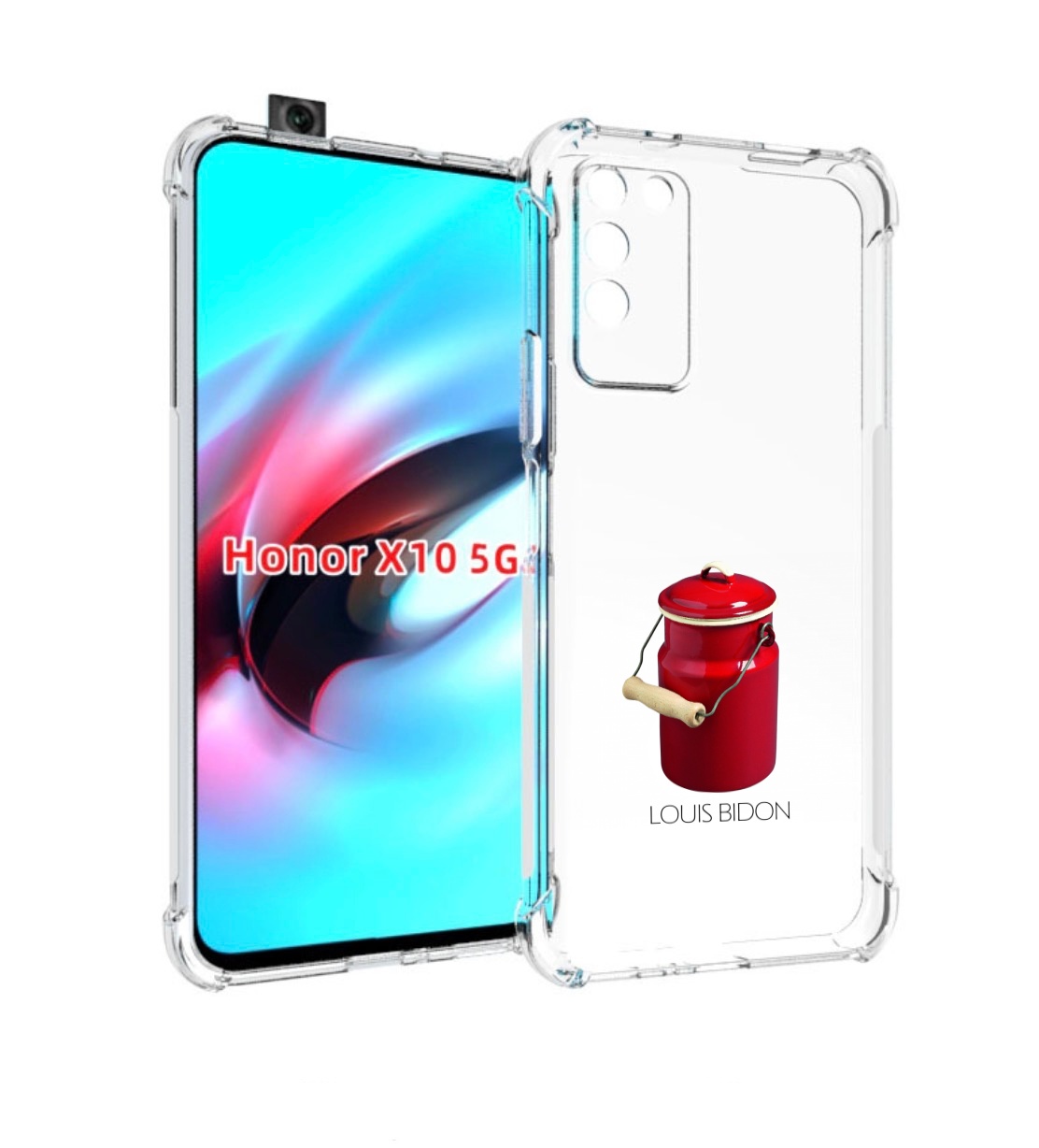 

Чехол MyPads Louis-bidon для Honor X10, Прозрачный, Tocco