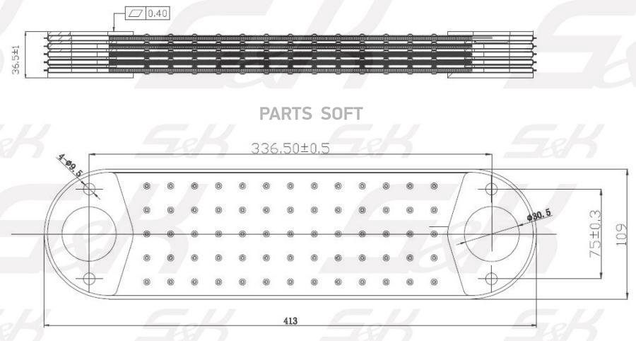 

Радиатор Масляный 413X109X37