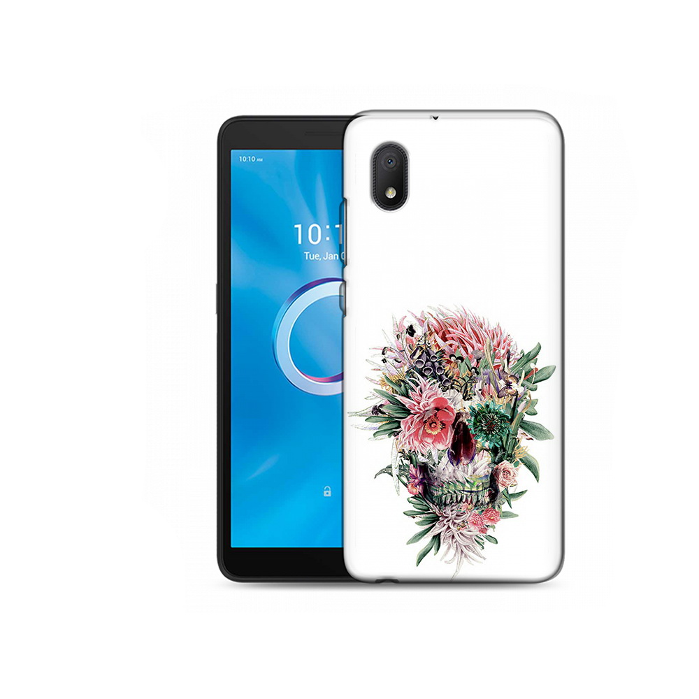 

Чехол MyPads Tocco для Alcatel 1B 5002H череп из цветов (PT227135.663.677), Tocco