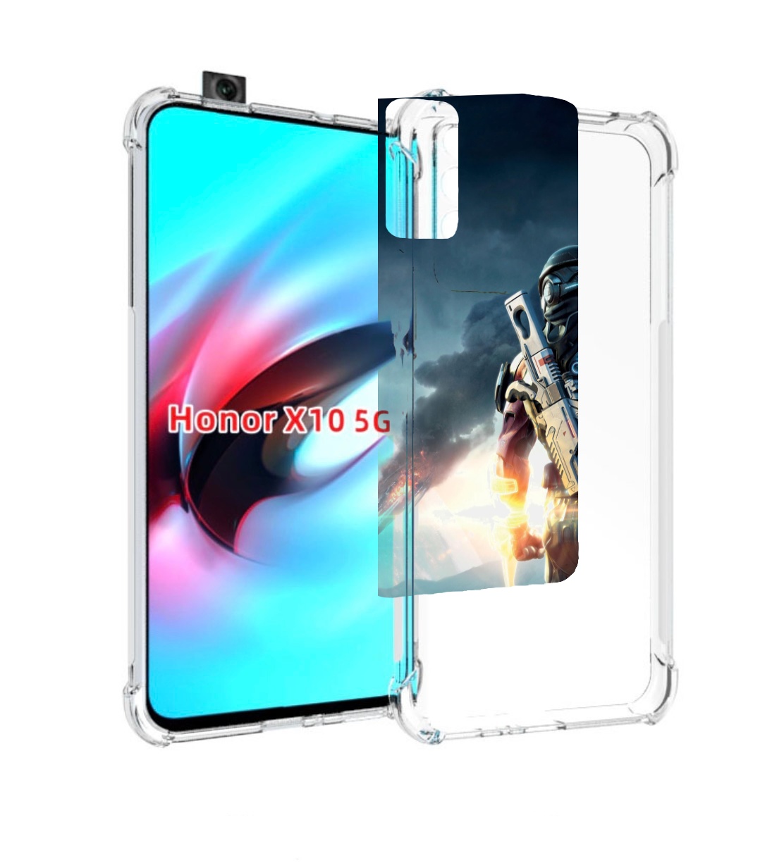 

Чехол MyPads Mass Effect Andromeda Ryder для Honor X10, Прозрачный, Tocco