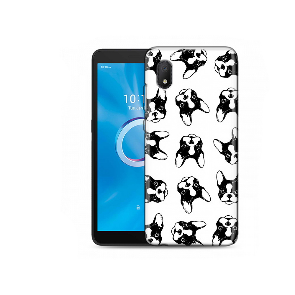

Чехол MyPads Tocco для Alcatel 1B 5002H черно белые собачки (PT227135.663.683), Tocco