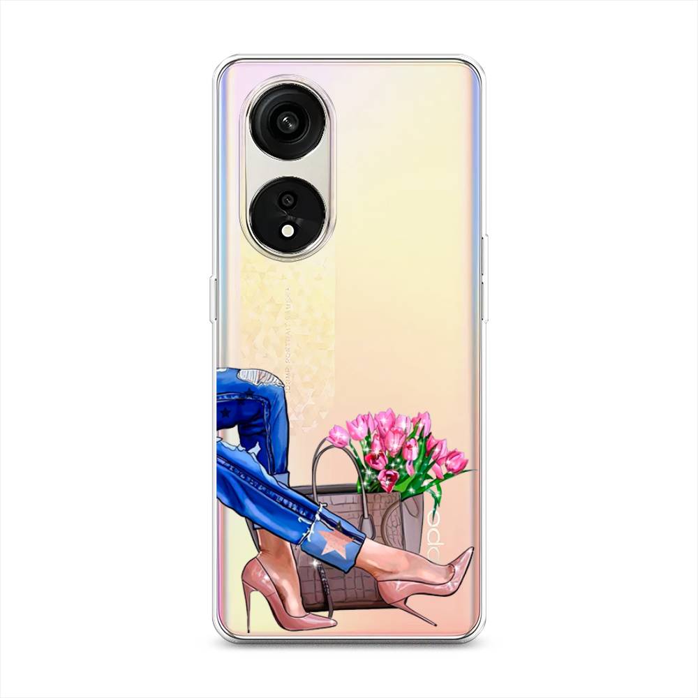

Чехол Awog на Oppo Reno 8T 5G "Каблучки", Синий, 2513150-7