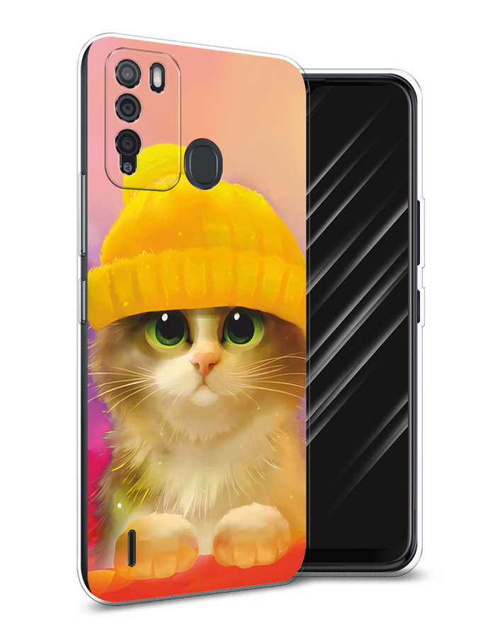

Чехол Awog на Itel Vision 1 Pro "Котенок в желтой шапке", Разноцветный, 3200350-2