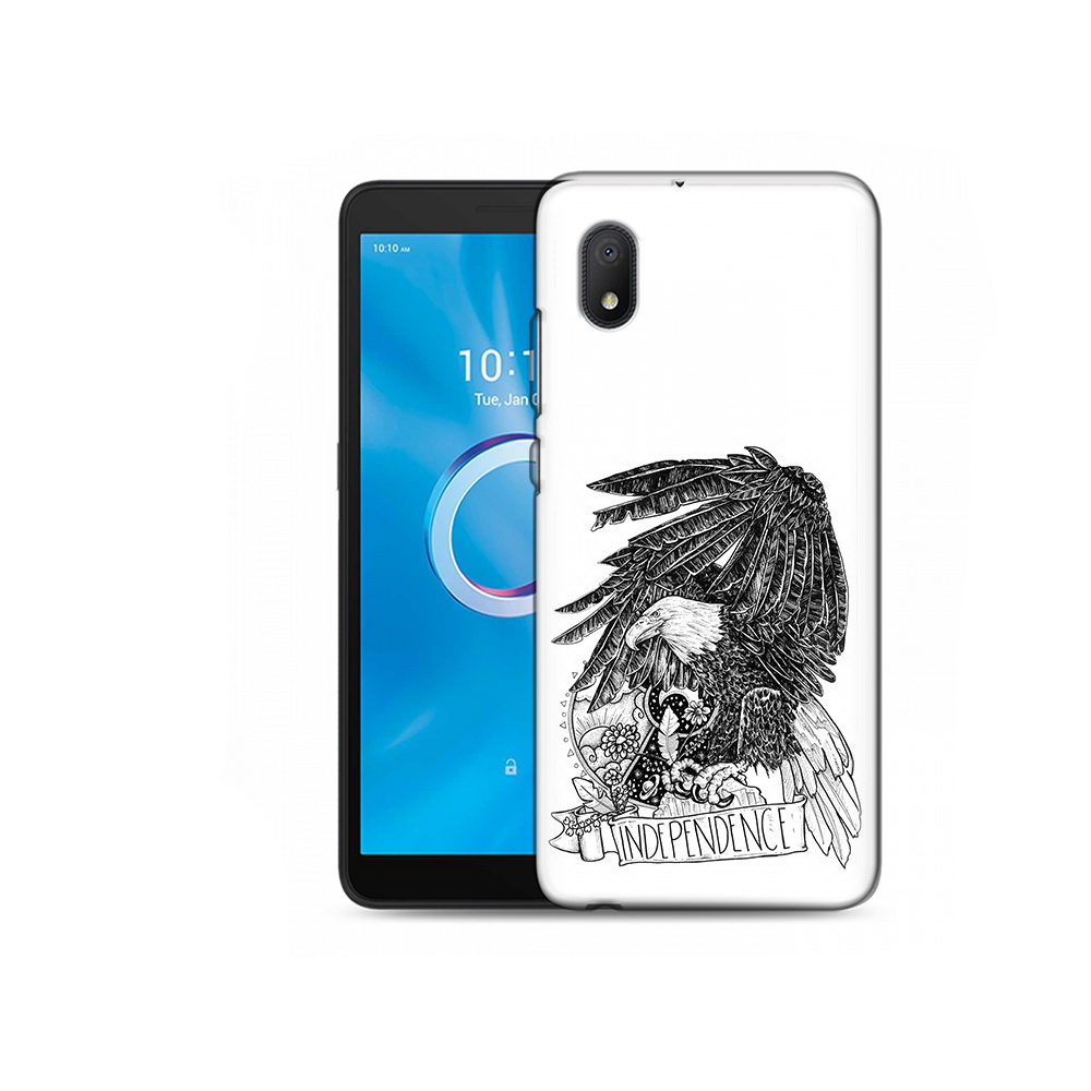 

Чехол MyPads Tocco для Alcatel 1B 5002H черно белый сокол (PT227135.663.688), Tocco