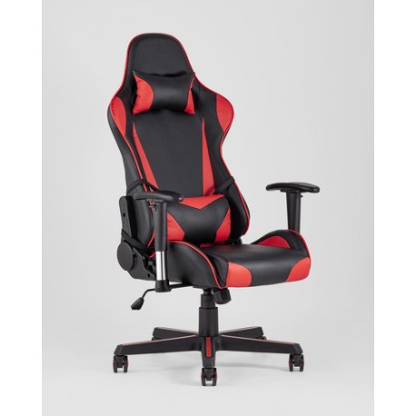 фото Кресло игровое topchairs racer черно-красное stool group