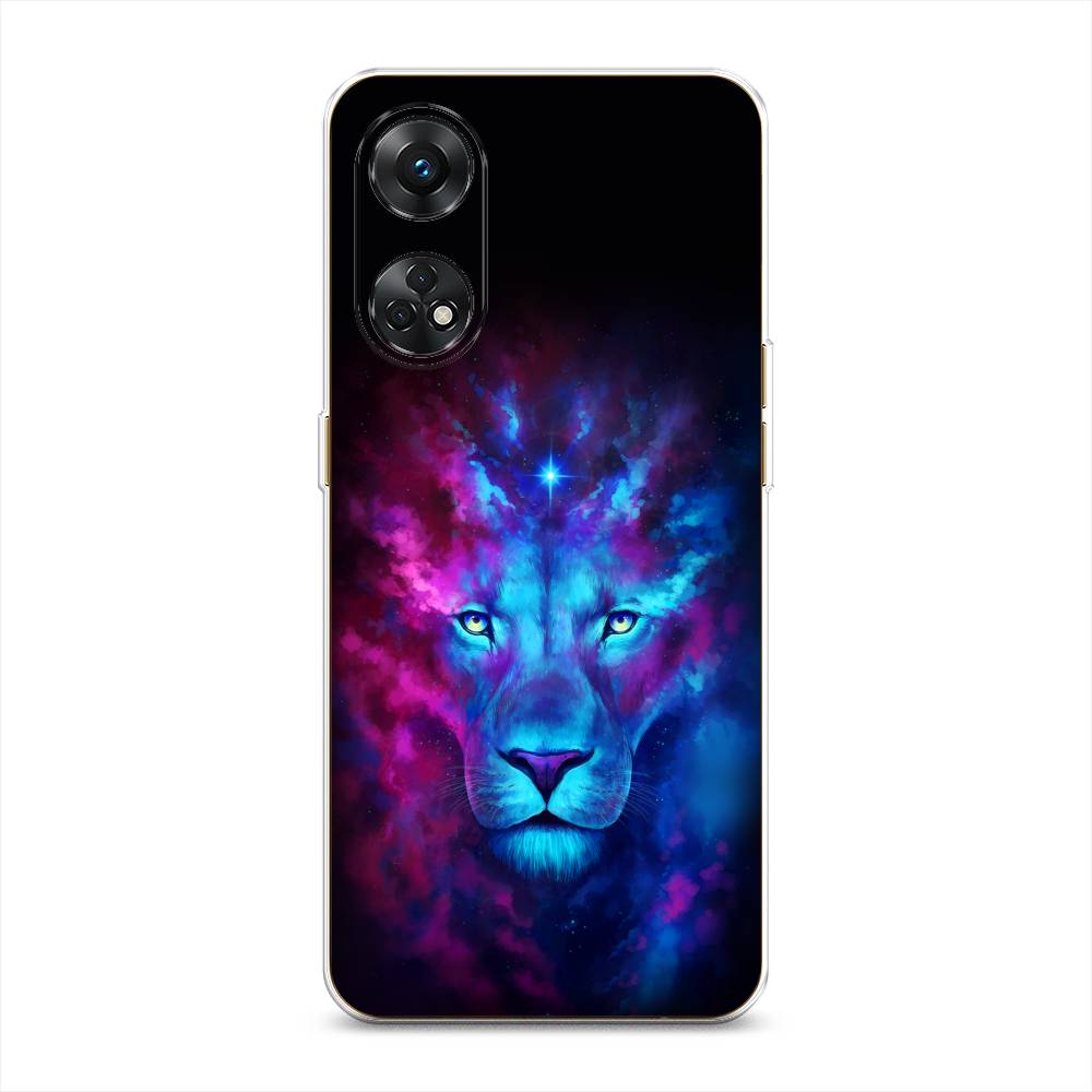 

Чехол Awog на Oppo Reno 8T 4G "Космический лев", Голубой, 2513250-1