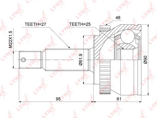 

Шрус LYNXauto CO3889A