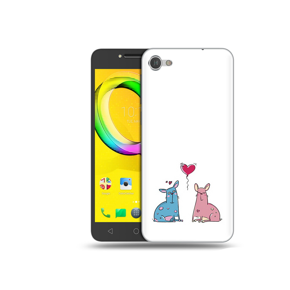 

Чехол MyPads Tocco для Alcatel A5 Лама любовь (PT67387.664.102), Прозрачный, Tocco