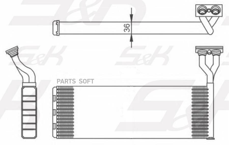 

Радиатор Отопителя 453X157X32