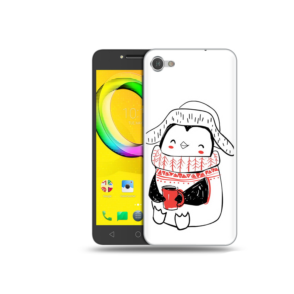 

Чехол MyPads Tocco для Alcatel A5 Милый пингвин (PT67387.664.115), Прозрачный, Tocco