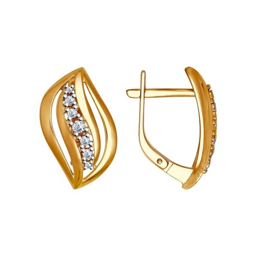 

Серьги из серебра с фианитом SOKOLOV 93020701, 93020701