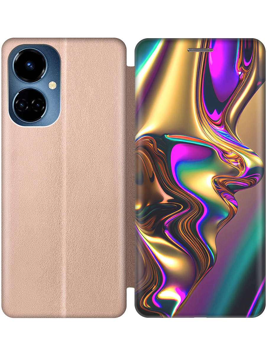 

Чехол-книжка на Tecno Camon 19 / 19 Pro с принтом "Золотистая абстракция" золотой, Золотистый;фиолетовый, 778675831