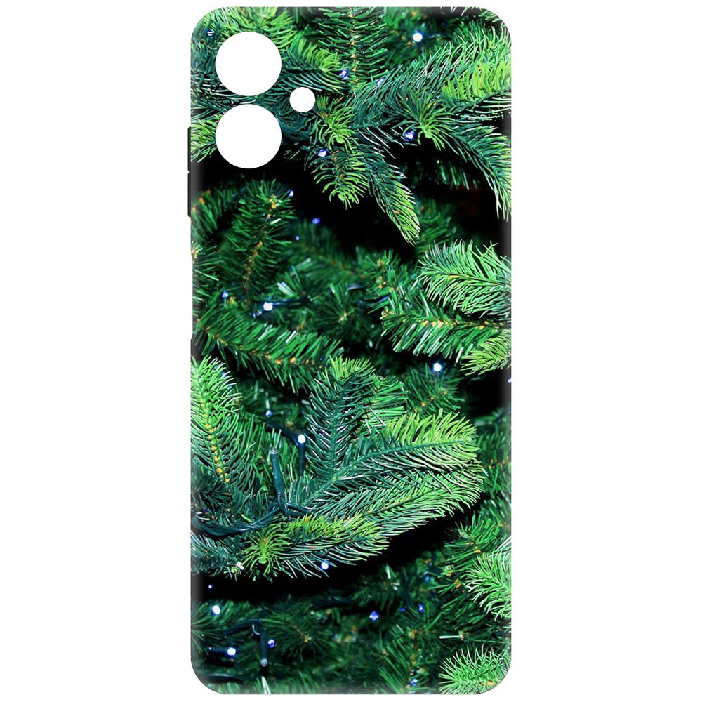 

Чехол-накладка Krutoff Soft Case Еловые лапки для Samsung Galaxy A06 (A065) черный