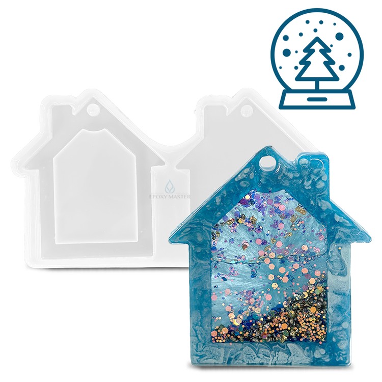 

Силиконовый молд Epoxy Master Шейкер домик, 20x12см, 1 шт., Белый