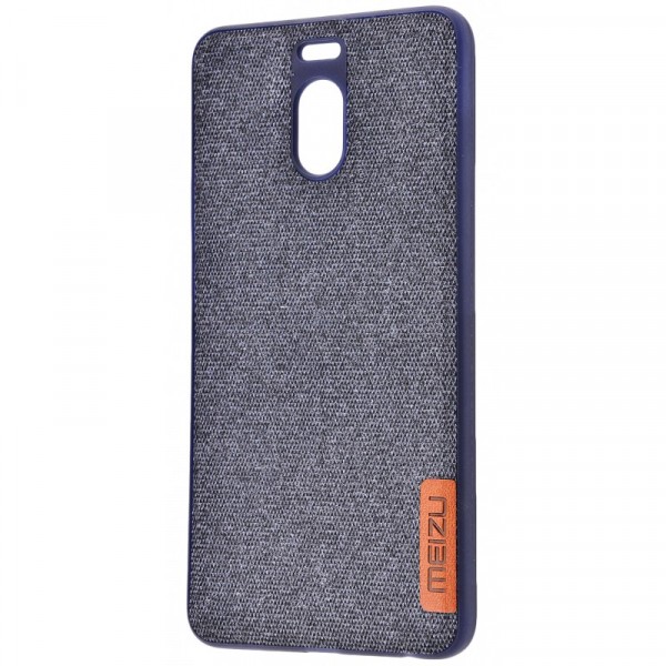 фото Tpu чехол label case textile для meizu m6 note (синий) epik