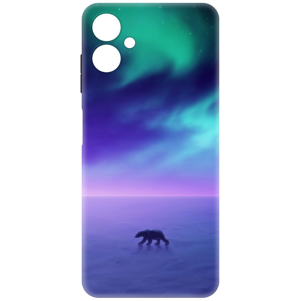 

Чехол-накладка Krutoff Soft Case Северное Сияние для Samsung Galaxy A06 (A065) черный