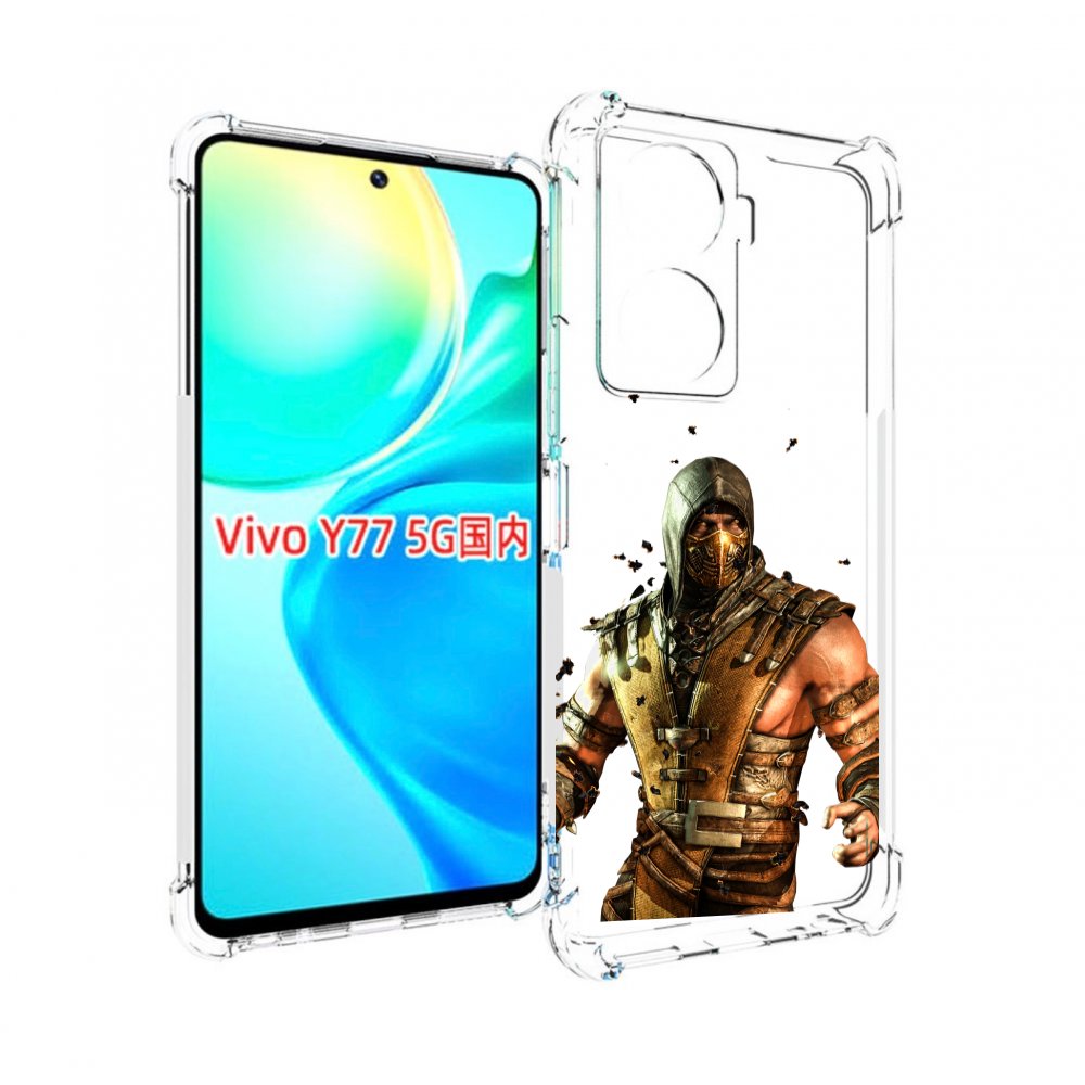 

Чехол MyPads Mortal Kombat scorpion для Vivo Y77 5G, Прозрачный, Tocco