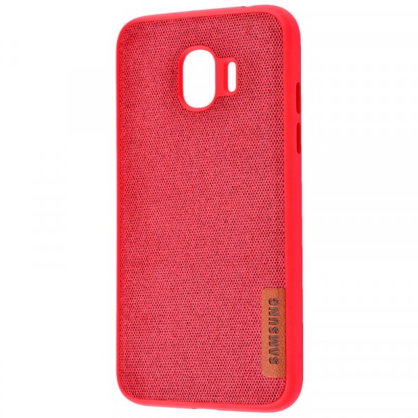 фото Tpu чехол label case textile для samsung j400f galaxy j4 (2018) (красный) epik