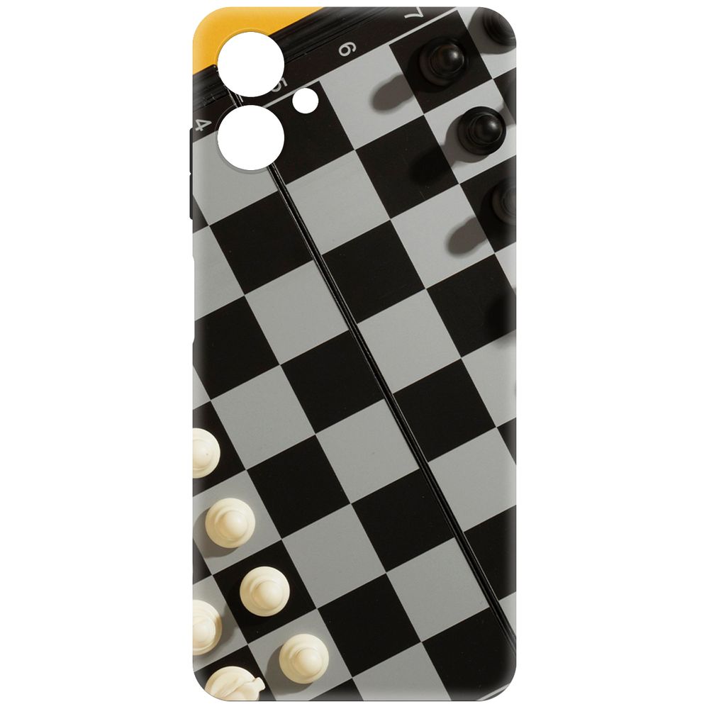 

Чехол-накладка Krutoff Soft Case Шахматы для Samsung Galaxy A06 (A065) черный