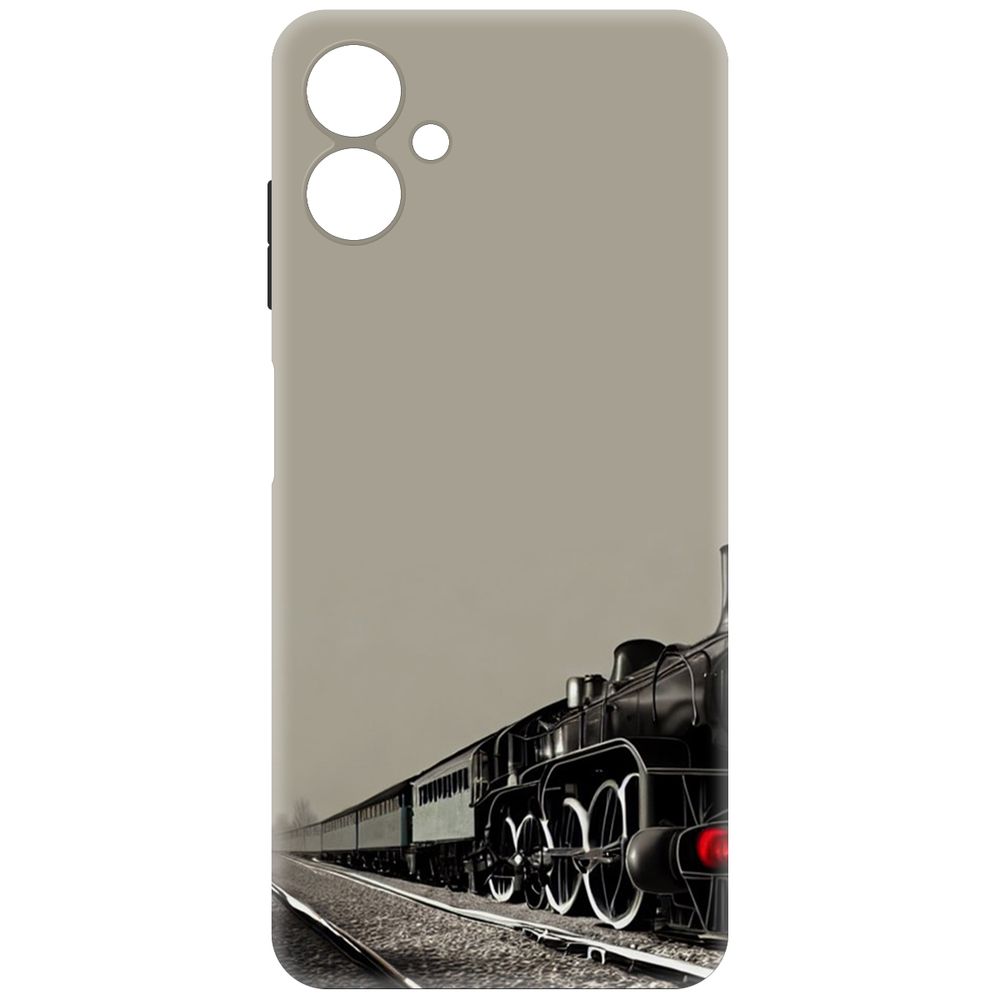 

Чехол-накладка Krutoff Soft Case Паровоз для Samsung Galaxy A06 (A065) черный