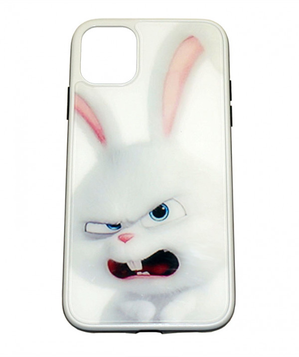 фото Чехол epik с пластиковой вставкой для apple iphone 11 pro 5.8" заяц белый