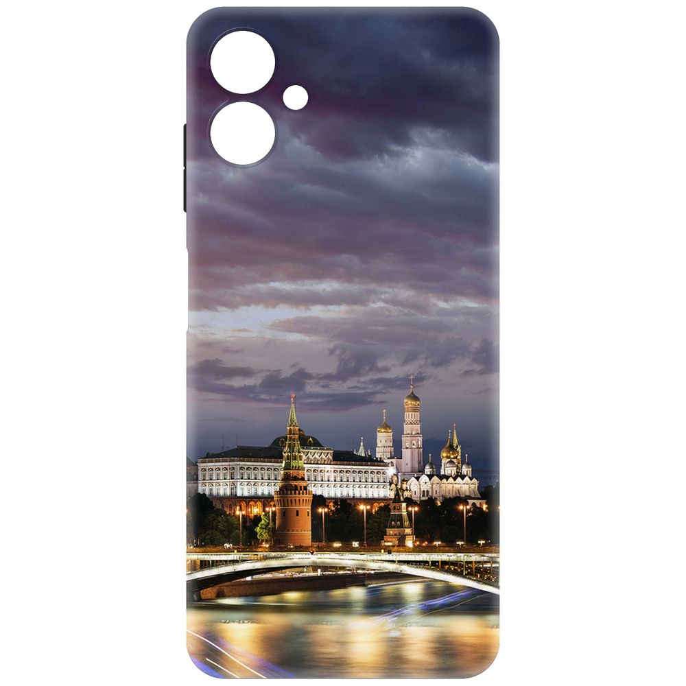 Чехол-накладка Krutoff Soft Case Россия, Московский Кремль для Samsung Galaxy A06 (A065) 600021997658 черный