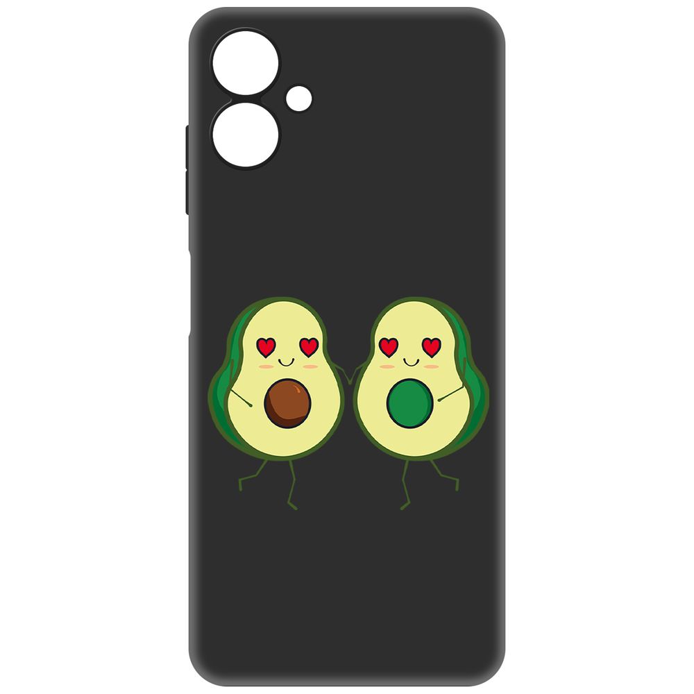 

Чехол-накладка Krutoff Soft Case Авокадо Пара для Samsung Galaxy A06 (A065) черный