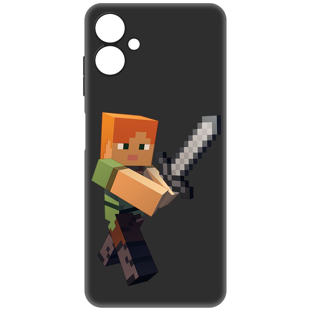 

Чехол-накладка Krutoff Soft Case Minecraft-Алекс для Samsung Galaxy A06 (A065) черный