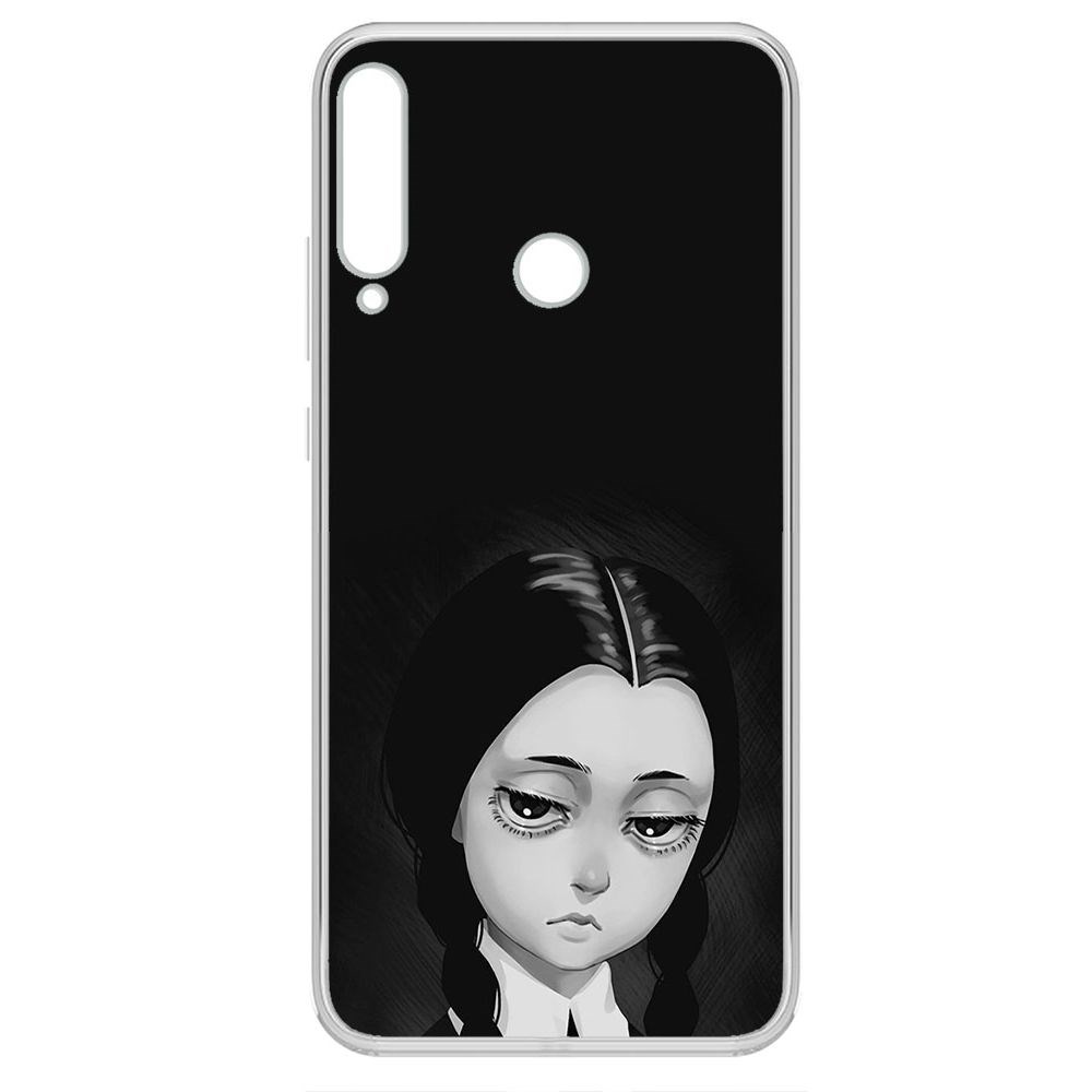 

Чехол-накладка Krutoff Clear Case Уэнсдей Аддамс - Рисованная Уэнсдей для Huawei Y7P