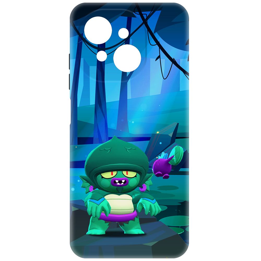 

Чехол-накладка Krutoff Soft Case Brawl Stars - Болотный Джин для Tecno Spark Go 1 черный