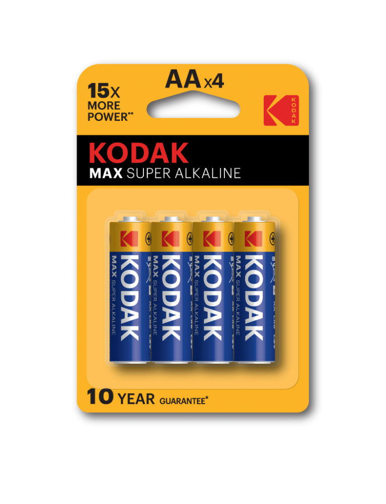 Набор из 4 шт, Kodak MAX LR6-4BL  [KAA-4 ] (80/400/17600)