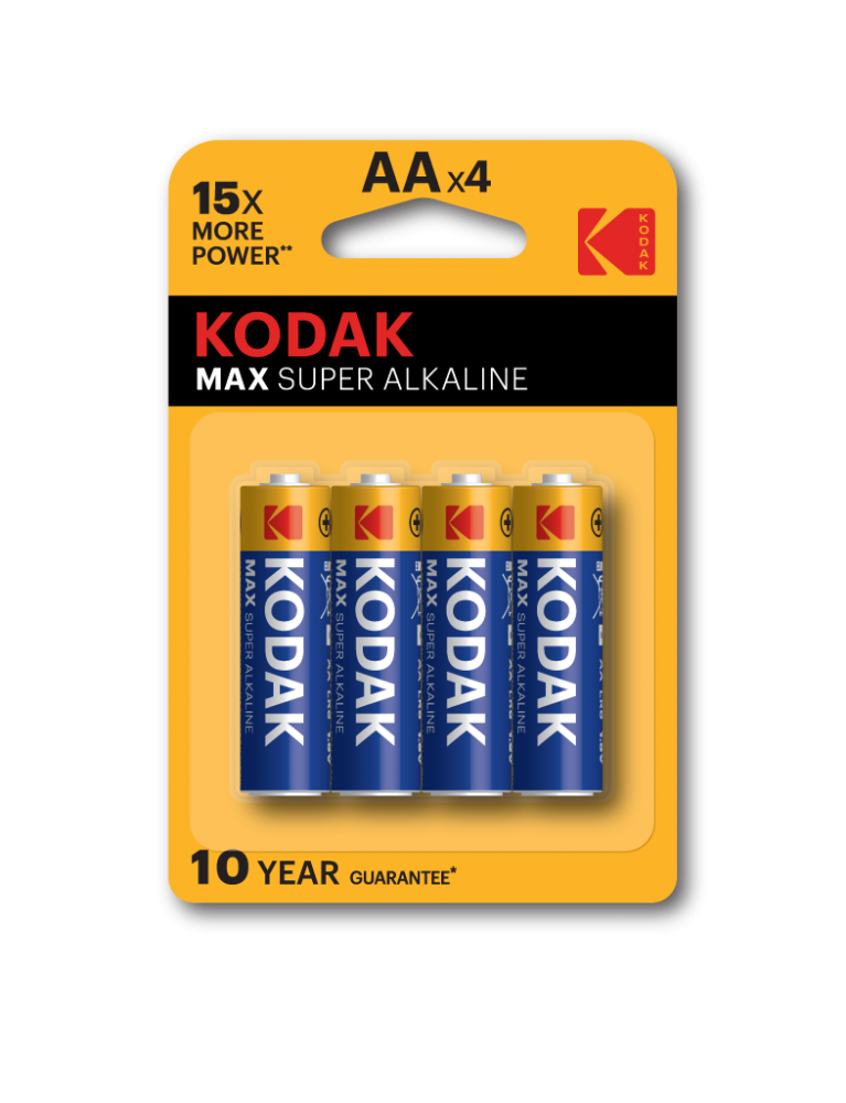 

Набор из 4 шт, Kodak MAX LR6-4BL [KAA-4 ] (80/400/17600)