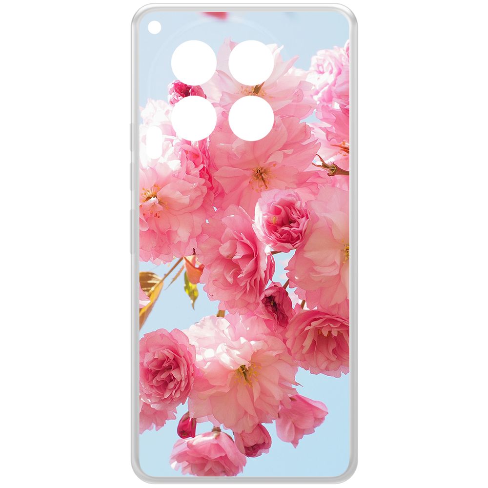 

Чехол-накладка Krutoff Clear Case Сакура для TECNO Camon 30 5G, Прозрачный