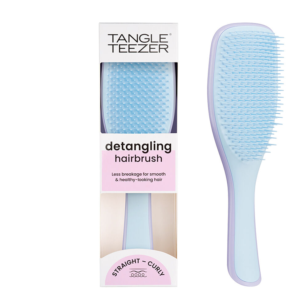 Расческа Tangle Teezer The Wet Detangler Lilac Cloud & Blue влажные очищающие салфетки для тела mavi beyaz blue white 50 шт