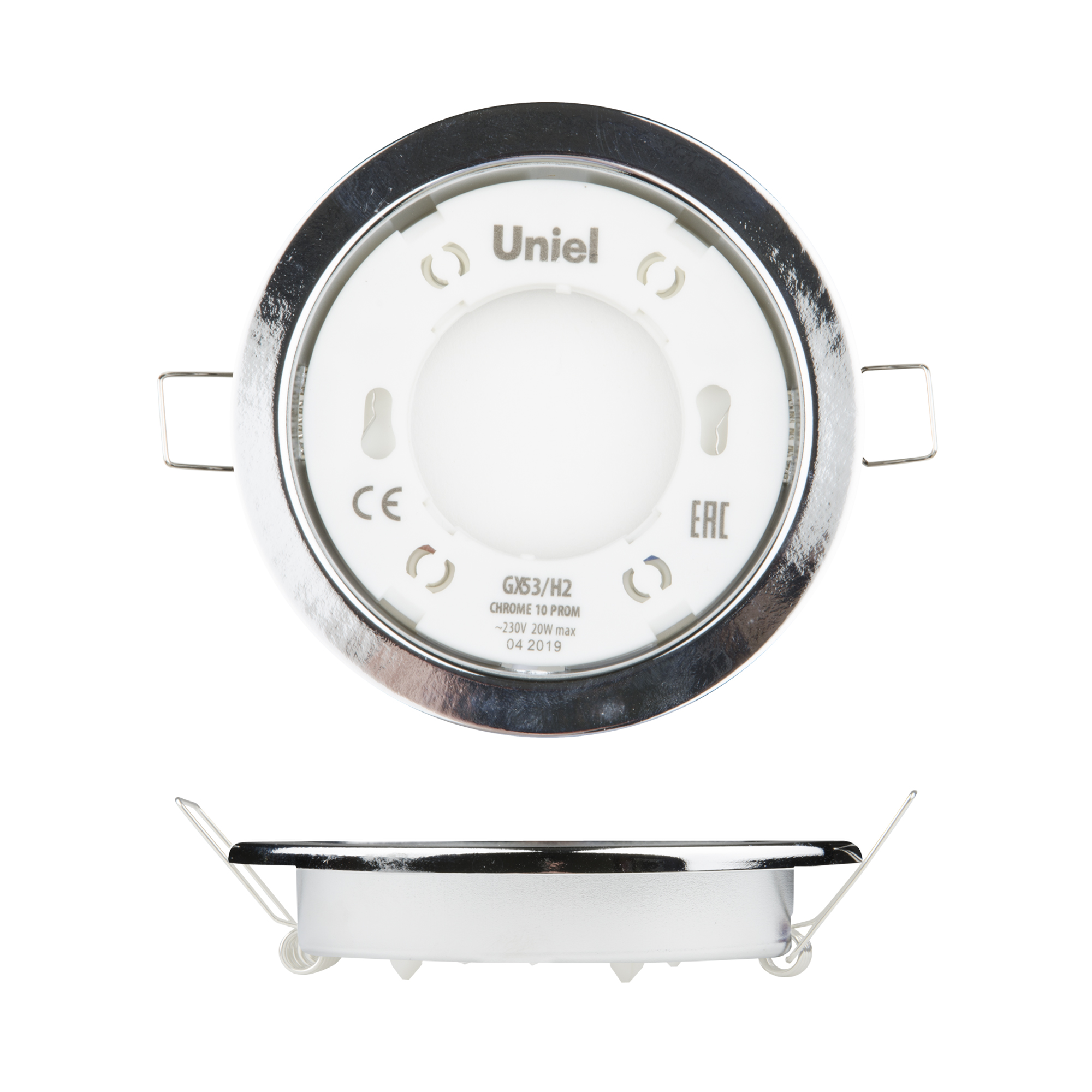 

Встраиваемый светильник Uniel GX53/H2 Chrome 10 Prom UL-00005052 10 шт