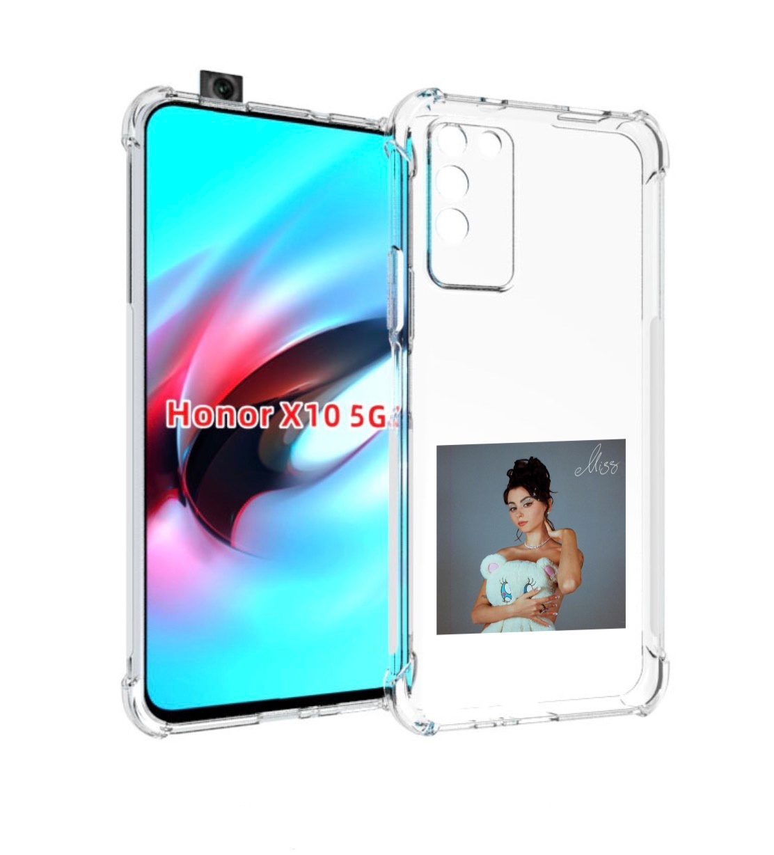 

Чехол MyPads Miss Дора для Honor X10, Прозрачный, Tocco