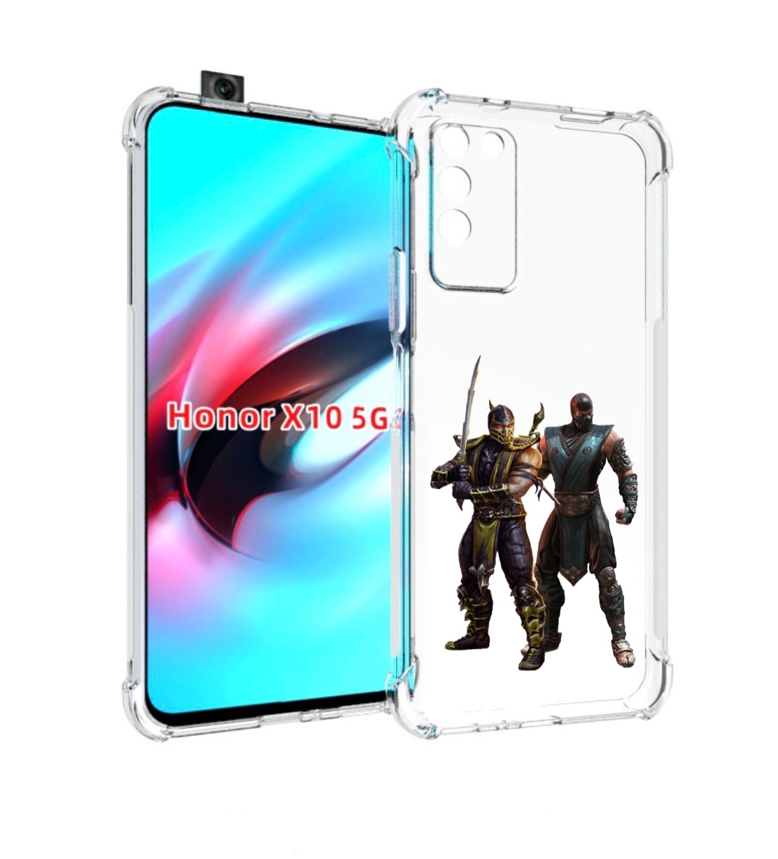

Чехол MyPads Mortal-Kombat-1 для Honor X10, Прозрачный, Tocco