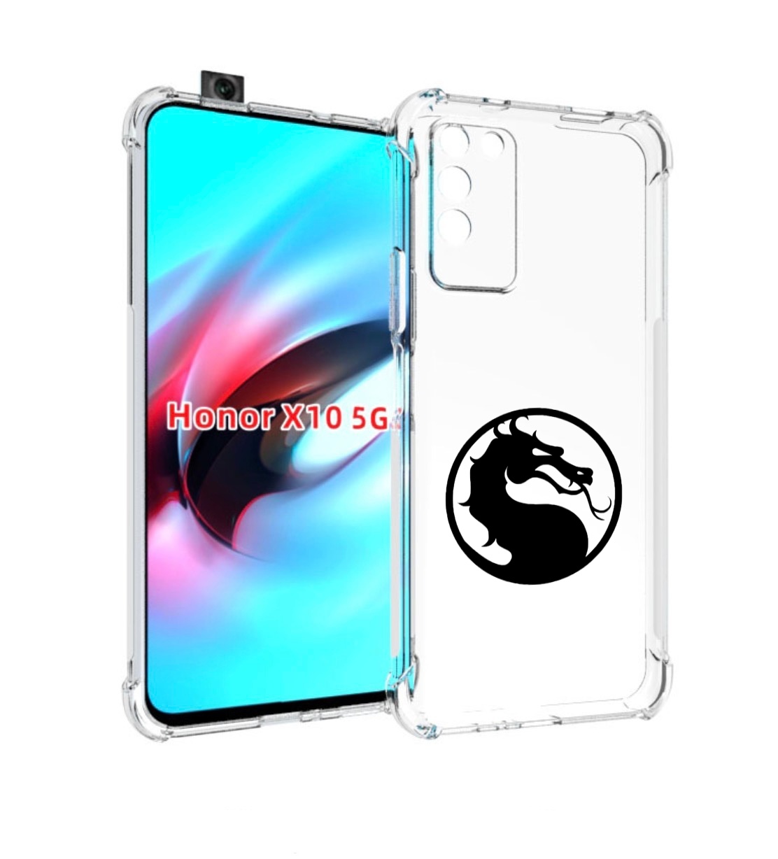 

Чехол MyPads Mortal-Kombat-2 мужской для Honor X10, Прозрачный, Tocco