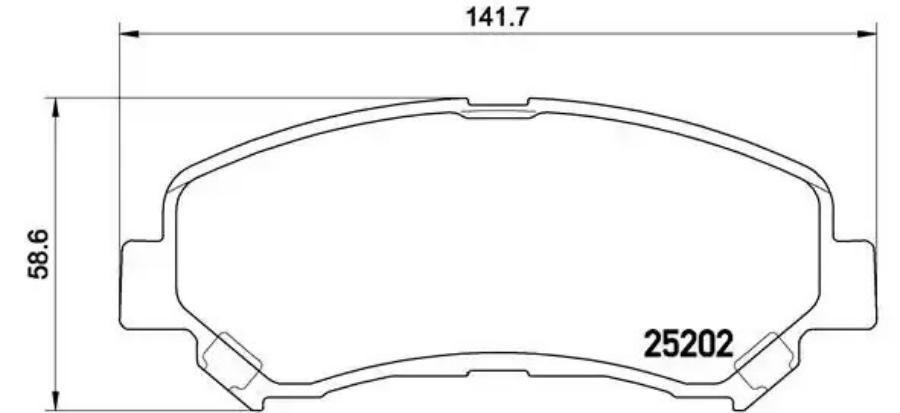 

Тормозные колодки brembo P79028