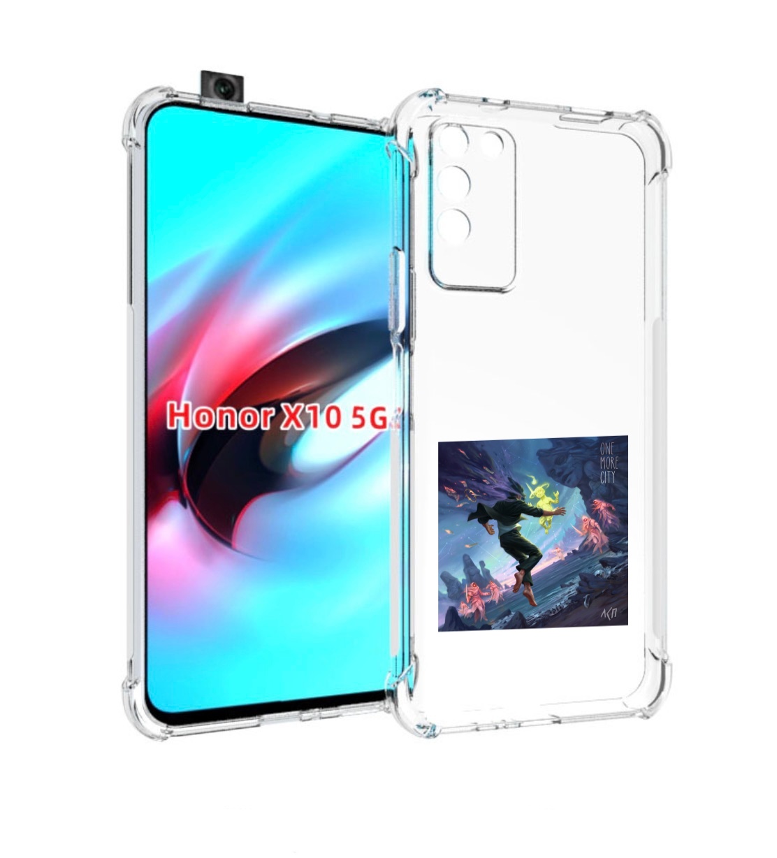 

Чехол MyPads One More City ЛСП для Honor X10, Прозрачный, Tocco