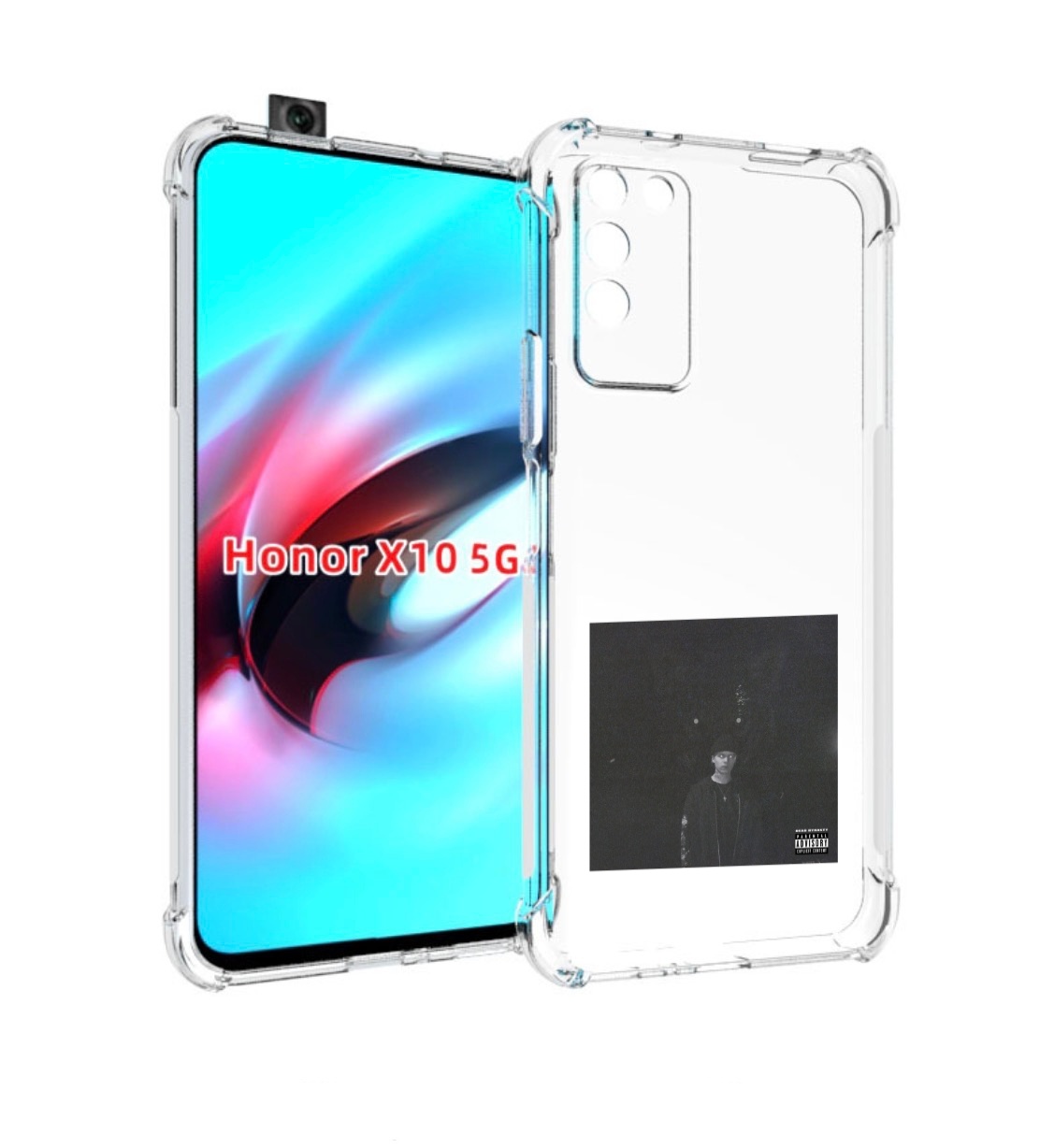

Чехол MyPads Phuneral Pharaoh для Honor X10, Прозрачный, Tocco
