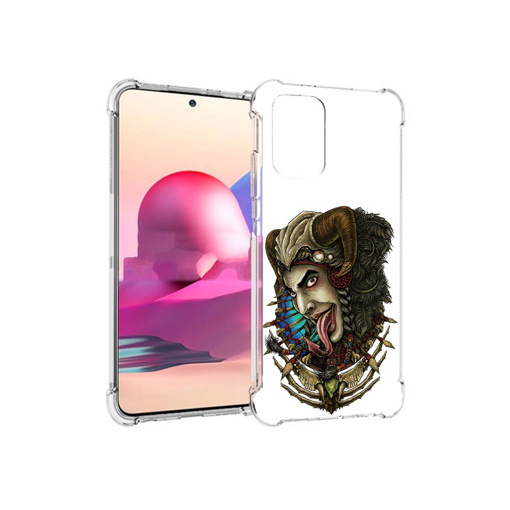 

Чехол MyPads Tocco для Xiaomi Redmi Note 10S длинный язык (PT158704.257.330), Прозрачный, Tocco
