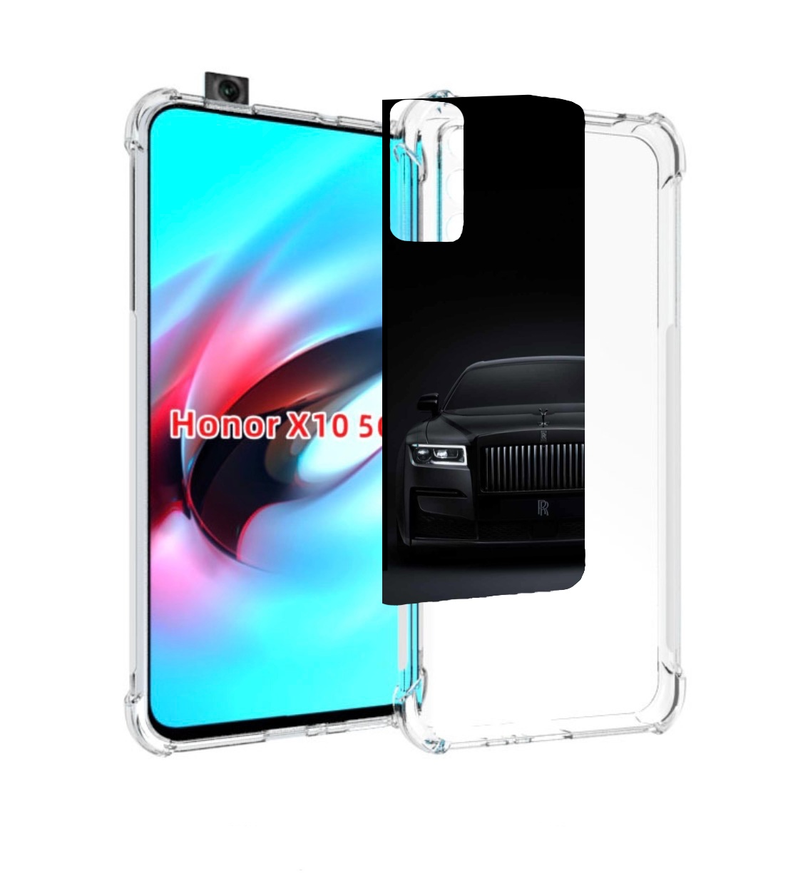 

Чехол MyPads Rolls Royce 2 для Honor X10, Прозрачный, Tocco
