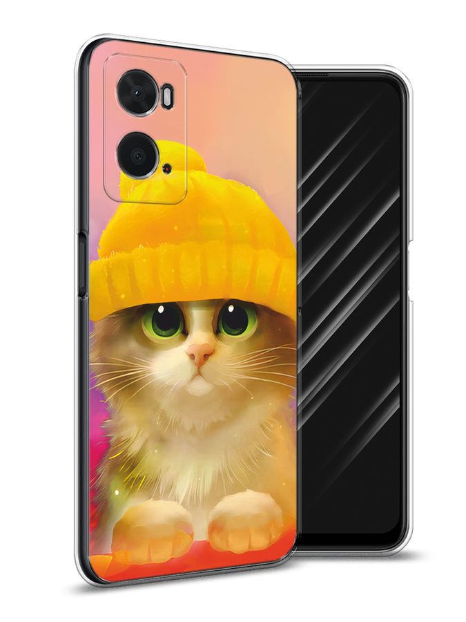 

Чехол Awog на Oppo A36 "Котенок в желтой шапке", Разноцветный, 259950-2