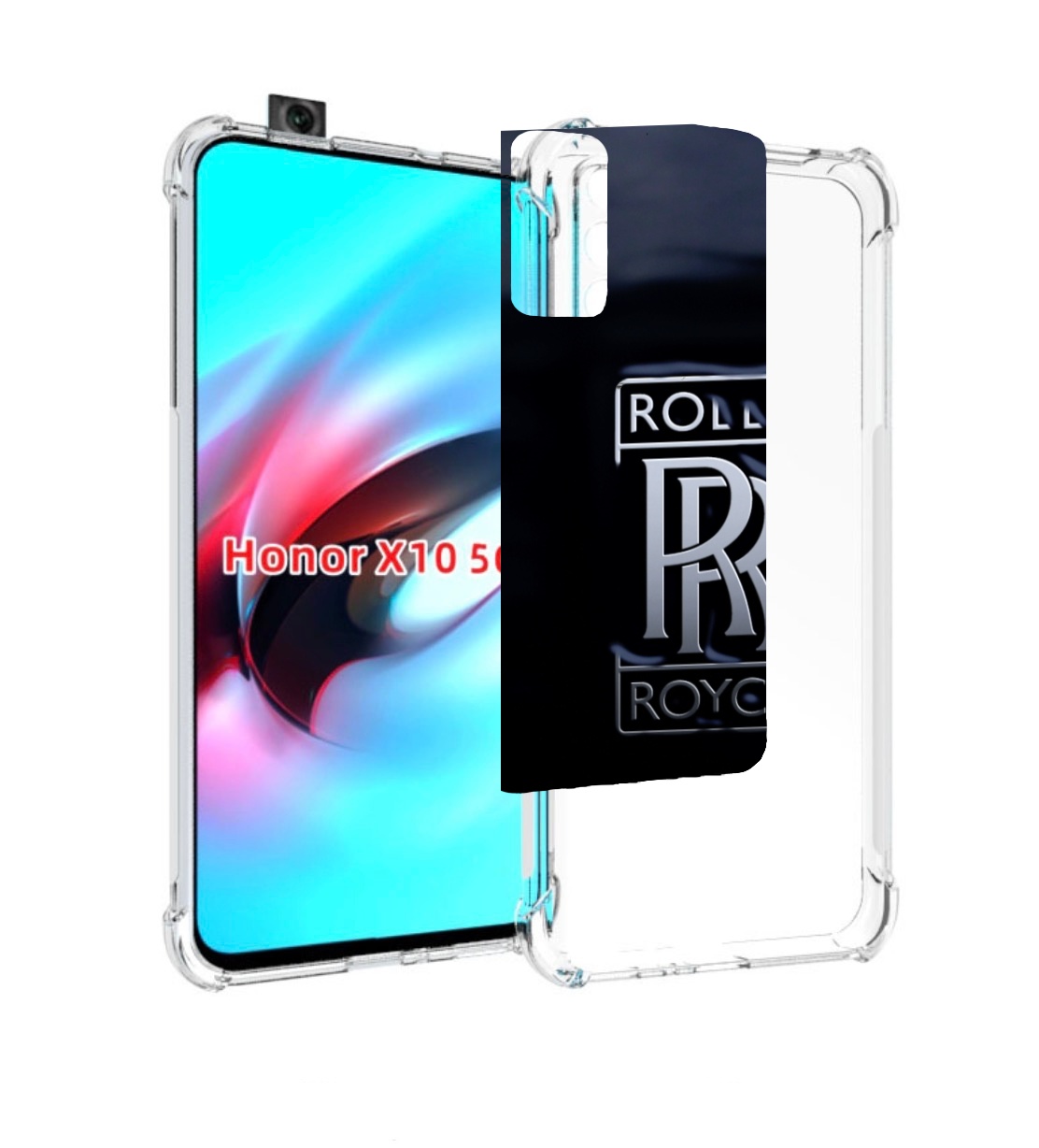 

Чехол MyPads Rolls Royce-3 мужской для Honor X10, Прозрачный, Tocco