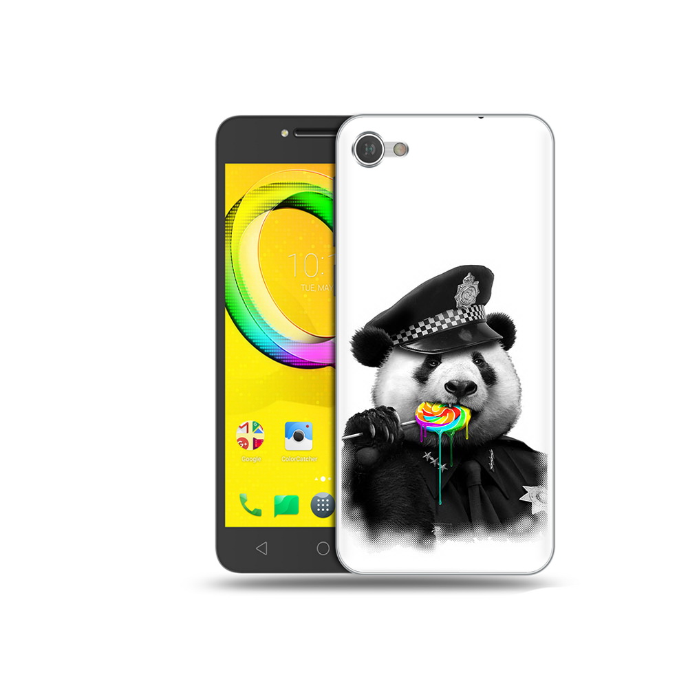 

Чехол MyPads Tocco для Alcatel A5 Панда полиция (PT67387.664.130), Прозрачный, Tocco