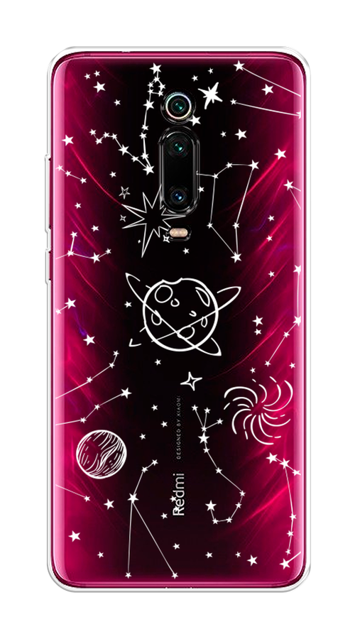 

Чехол на Xiaomi Redmi K20/K20 Pro/Xiaomi Mi 9T/9T Pro "Планеты в космосе", Белый, 35550-2