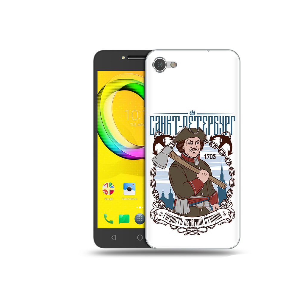 

Чехол MyPads Tocco для Alcatel A5 Петр первый (PT67387.664.134), Прозрачный, Tocco