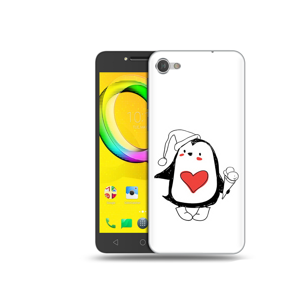 

Чехол MyPads Tocco для Alcatel A5 Пингвин с мороженым (PT67387.664.135), Прозрачный, Tocco
