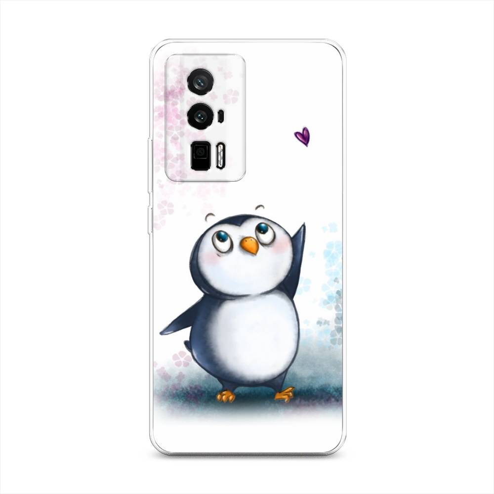 

Чехол Awog на Redmi K60 "Пингвин и сердечко", Белый, 317450-1
